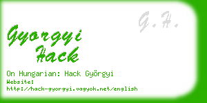 gyorgyi hack business card
